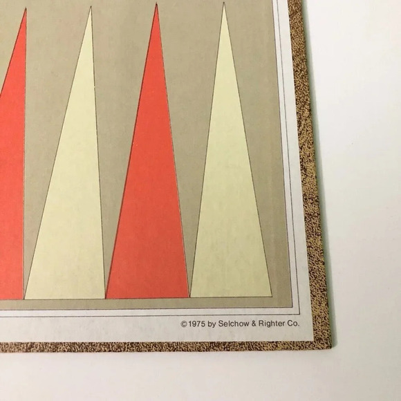 Vtg 1975 Backgammon Board Game S and R Games Selchow Righter Complete - Picture 15 of 15